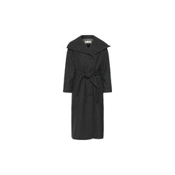 ZORAHIW LONG COAT PINSTRIPED, dark grey melange pinstripe, InWear