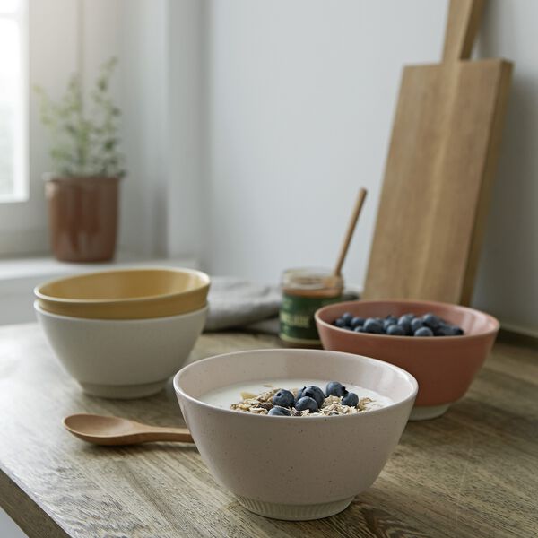 Colorit Schale &Oslash; 14 cm, gelb, Knabstrup Keramik