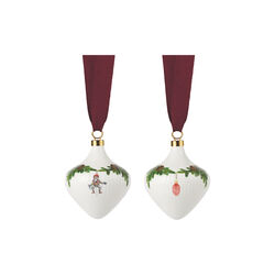 Stjerne Riflet 2025 Ornament-Set, 2 Stk., Royal Copenhagen