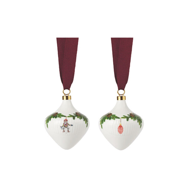 Stjerne Riflet 2025 Ornament-Set, 2 Stk., Royal Copenhagen