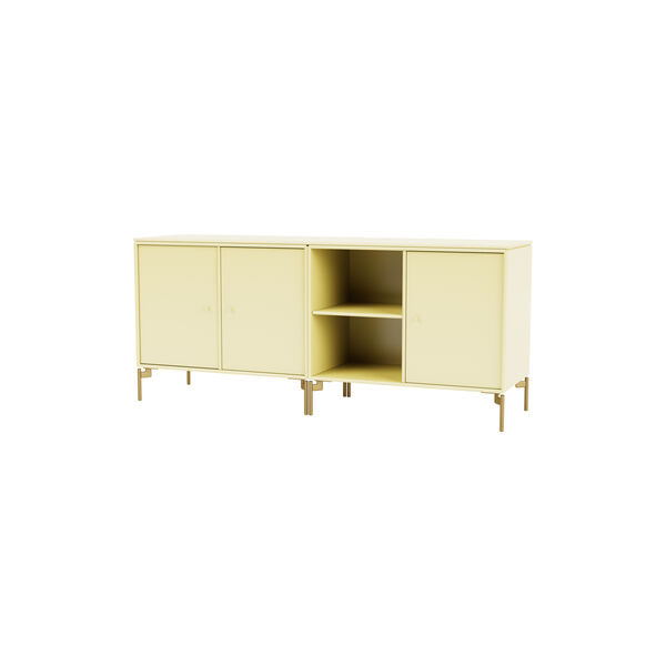 SAVE Lowboard with Brass Legs, 159 camomile, Montana Furniture