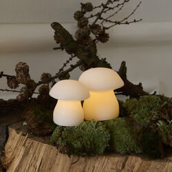 Elvina Mushroom, clear/white, Sirius Home