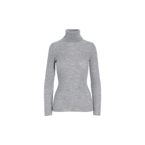 Rollkragenpullover aus Schurwolle, grey melange, BITTE KAI RAND