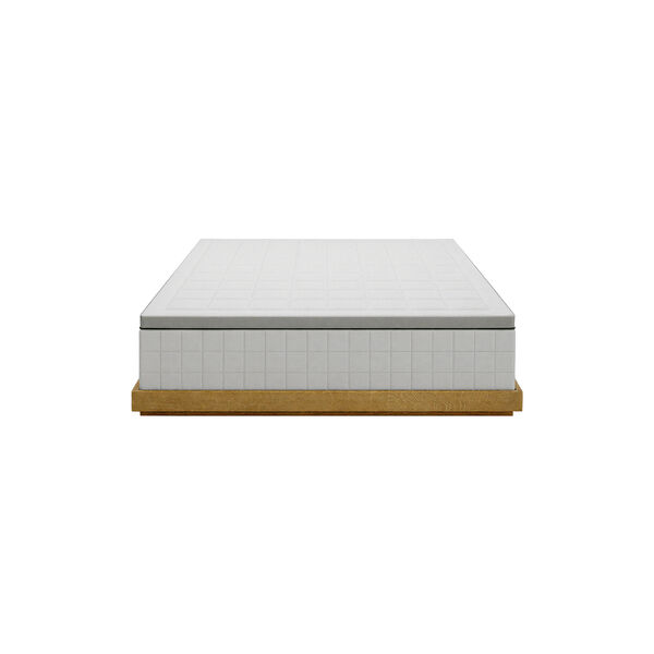 MUUN LITE KOMPLETTSET &ndash; MATRATZE, MATRATZENTOPPER UND HOHER HOLZRAHMEN, MUUN