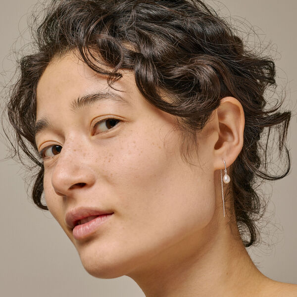 Eleanor Ohrringe, Silber/Perle, ENAMEL Copenhagen