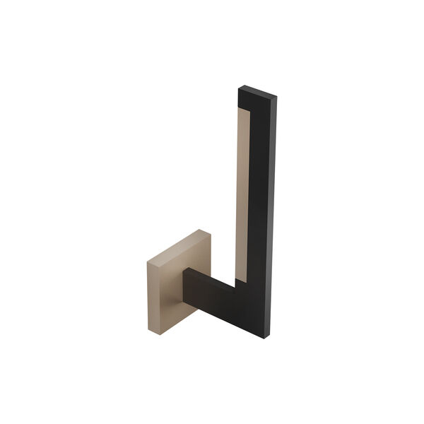 INLAY W2 LINEAR Wall Lamp, matt black/satin gold, LIGHT-POINT