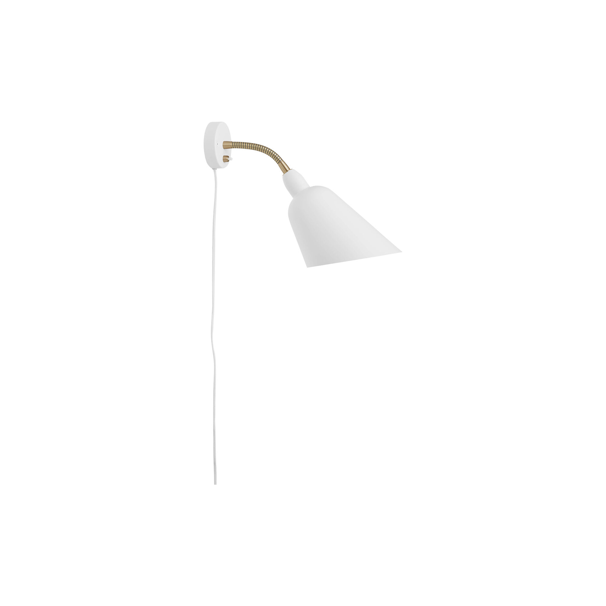Kaufen Sie Bellevue AJ9 Wandleuchte, white/brass von \u0026Tradition | Illums  Bolighus