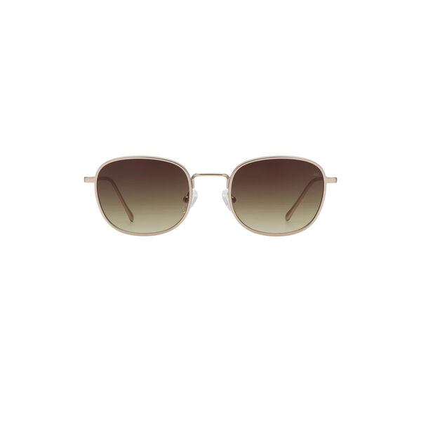 Hello Sunglasses, matte gold, A. KJ&AElig;RBEDE
