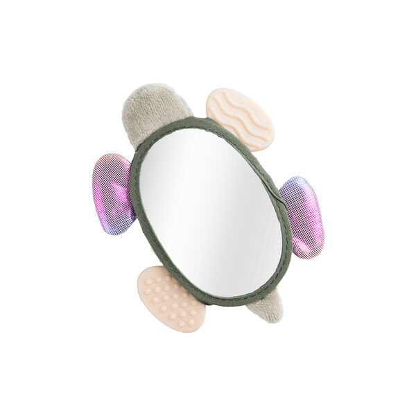 Turbo the Turtle Activity Rattle with Mirror, Sebra