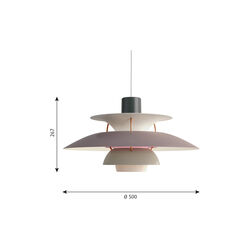 PH 5 Pendelleuchte, grau, Louis Poulsen