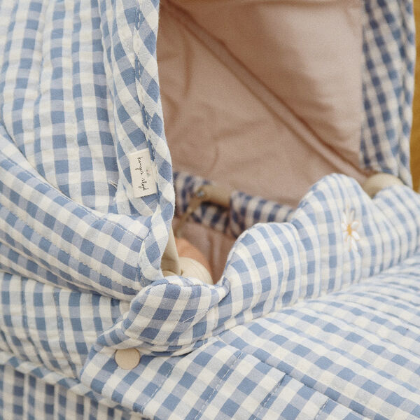 Puppenwagen, captains blue check, Konges Sl&oslash;jd