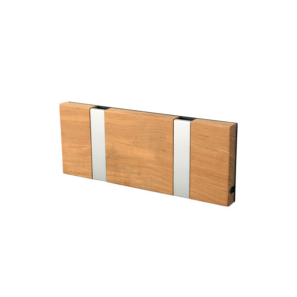 KNAX Horizontal 2 Coat Rack, teak/grey, LoCa