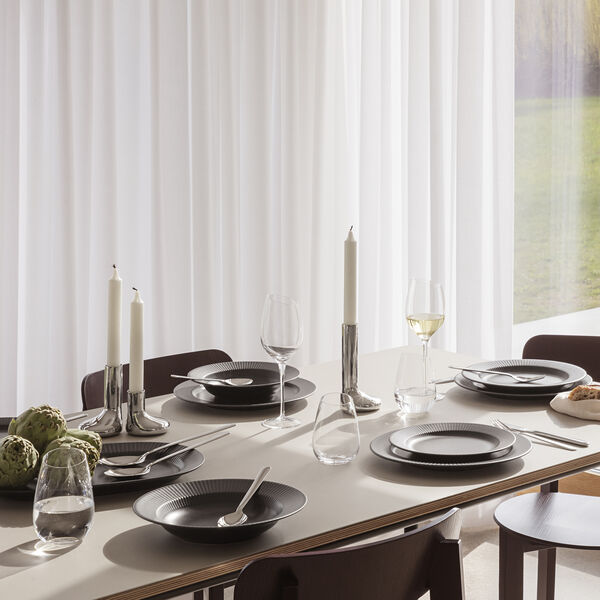 Legio Nova Dinner plate 28 cm, black, Eva Trio