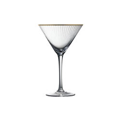Palermo Gold Martini Glass 4 stk., Lyngby Glas