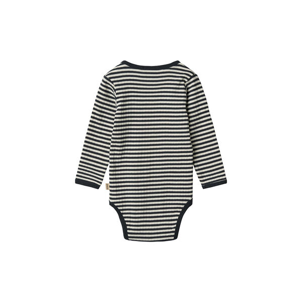 Body Berti, 9432 navy rib stripe, Wheat