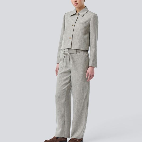 Popemd jacket, herringbone speckle, Modstr&ouml;m