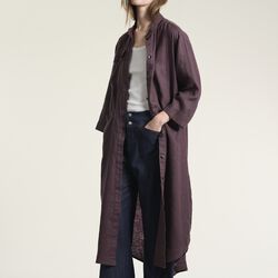 Lazy Leinenhemdkleid, raisin, BITTE KAI RAND