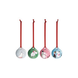 Winter Bathing Christmas Balls Mini Set 4 Pcs., Moomin Arabia