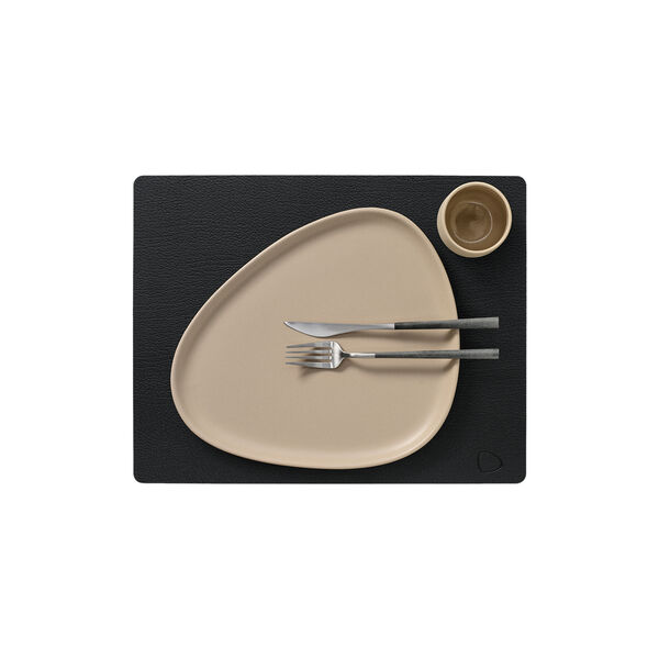 Bull table mat Square L, black, LIND DNA