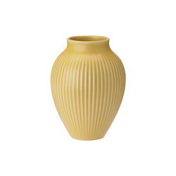 Knabstrup Vase Ripple, gelb, Knabstrup Keramik