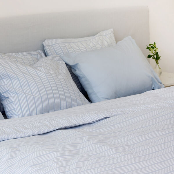 Duvet Cover, powder blue stripes, Home by Ilse Jacobsen