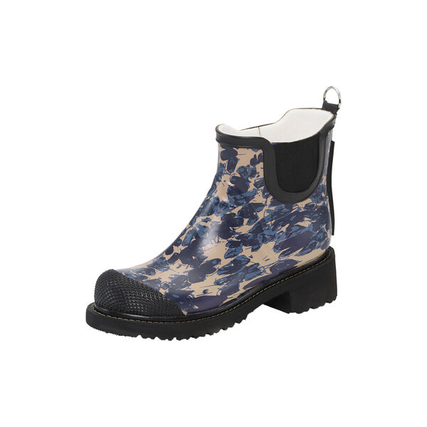 Short Rubber Boot | Beige Butterfly | Gummistiefel, Ilse Jacobsen Hornb&aelig;k