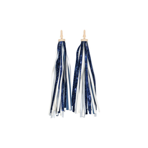 Fahrrad-Streamer und Perlen, dark blue glitter, Konges Sløjd