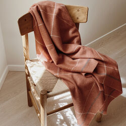 Square Throw, rusty red, ELVANG