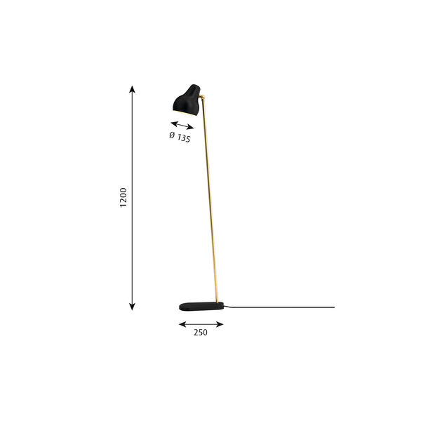 VL38 Tischleuchte, schwarz, Louis Poulsen