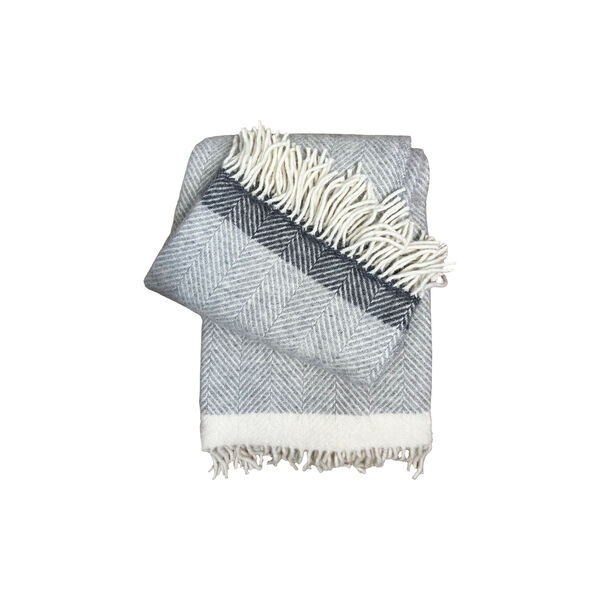 Vilhelm Throw, grey Vilhelm Throw, grey, Klippan Yllefabrik
