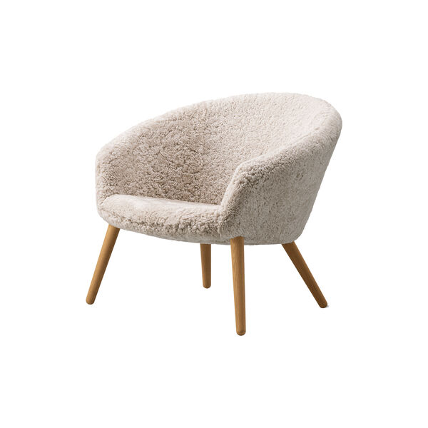 Ditzel Lounge Chair, Moonlight/oiled oak, Fredericia Furniture