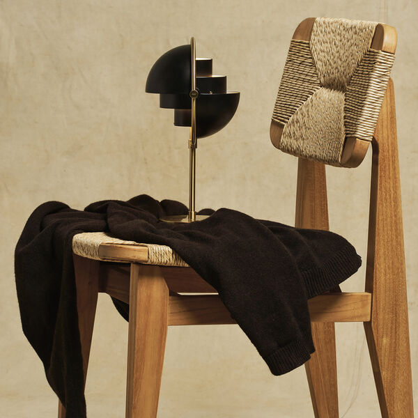 Multi-Lite tragbare Lampe, schwarz seidenmatt/Messing, GUBI