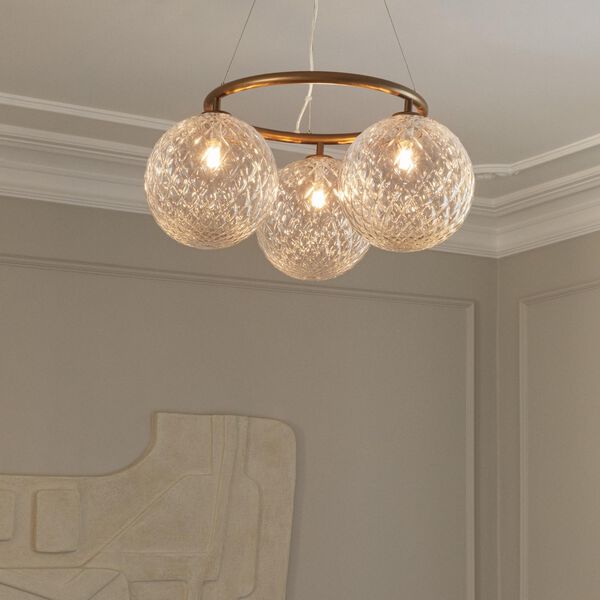 Miira 3 Circular Pendant, dark bronze/optic clear, Nuura