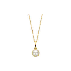 EUPHORIA PEARL NECKLACE, gold plated, Spirit Icons