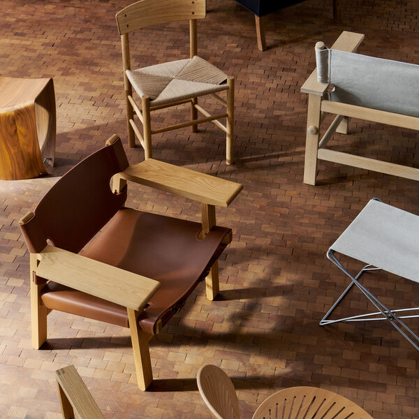 2226 Der Spanische Stuhl, cognac/olieret eg, Fredericia Furniture
