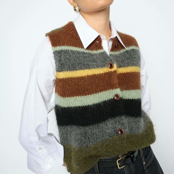 MMEsti Knit Vest, rosin, MOS MOSH