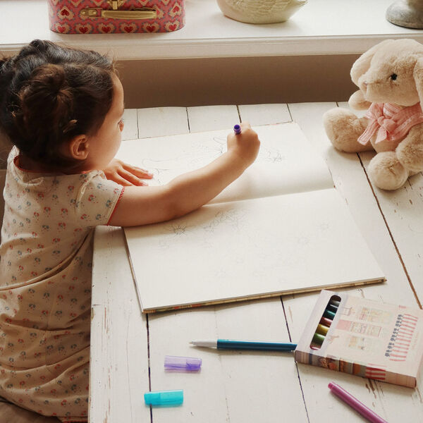 2er-Pack Koffer, pink, Konges Sl&oslash;jd