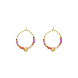 Heidi Ohrring, korallenrot, Nuni Copenhagen