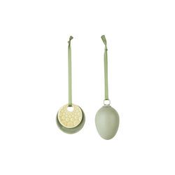 Sweet Stories Ornamente 2 Stk, Salbei, Dottir Nordic Design