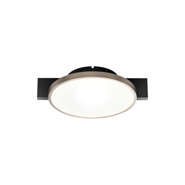 INLAY ROUND C1 Ceiling/Wall Light, matt black/satin gold, LIGHT-POINT