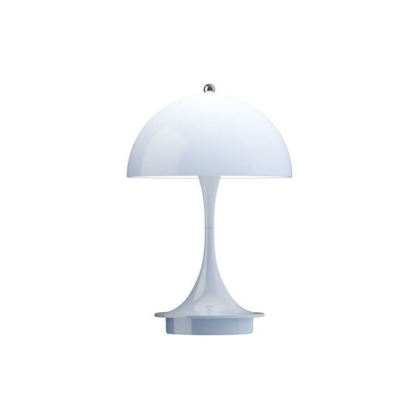Panthella 160 Portable Table Lamp, opal pale blue, Louis Poulsen