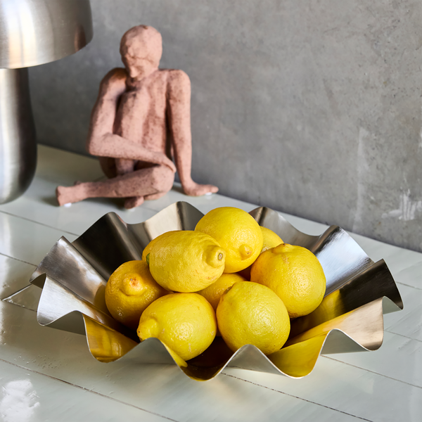 HDFlood Schale, geb&uuml;rstetes Silberfinish, House Doctor