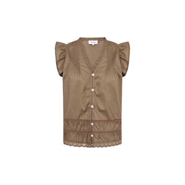 LR-ROSY 2 Blouse, fossil, Levet&eacute; Room