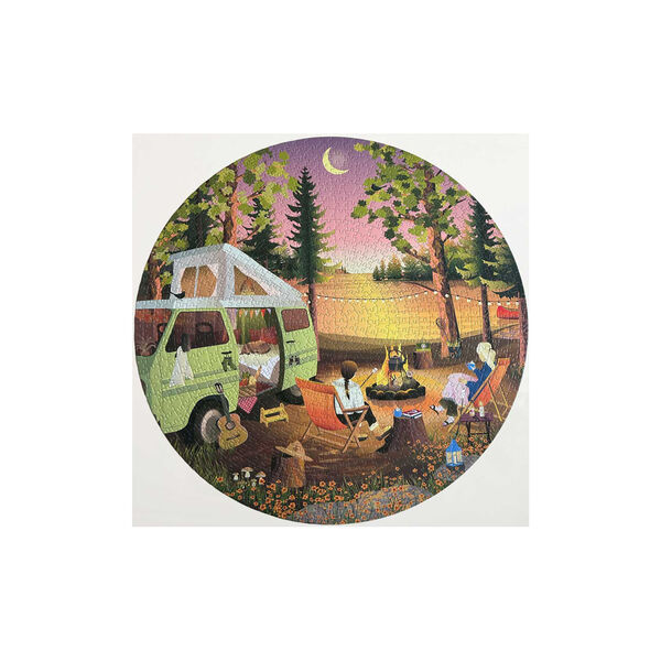 Van Life - rundes Puzzle mit 1000 Teilen, ViSSEVASSE