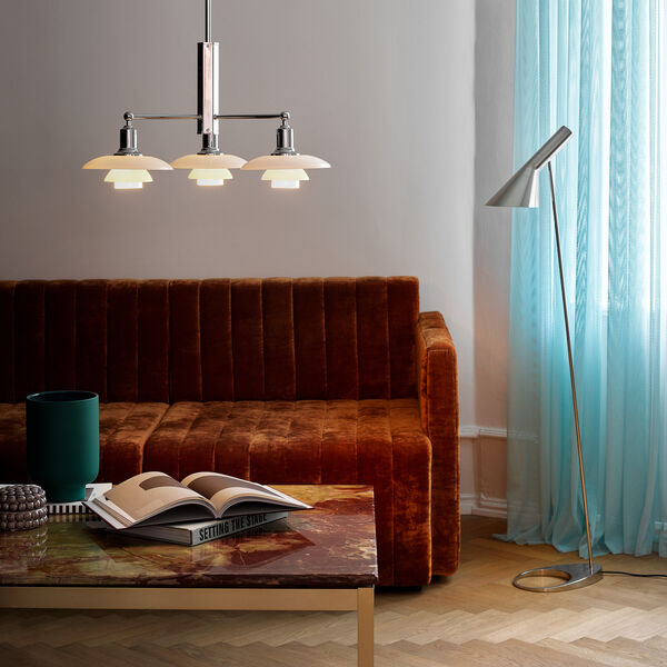 PH 2/1 Kronleuchter, chrom, Louis Poulsen