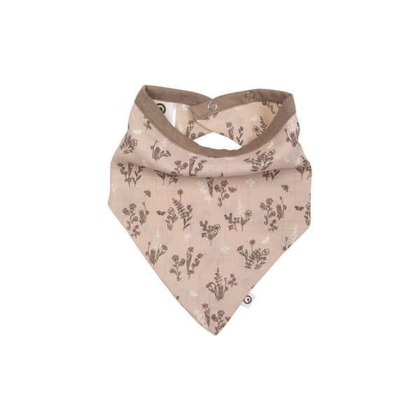 FLORA Muslin Bib 2-pack, nightingale/balsam cream/walnut, Müsli by Green Cotton