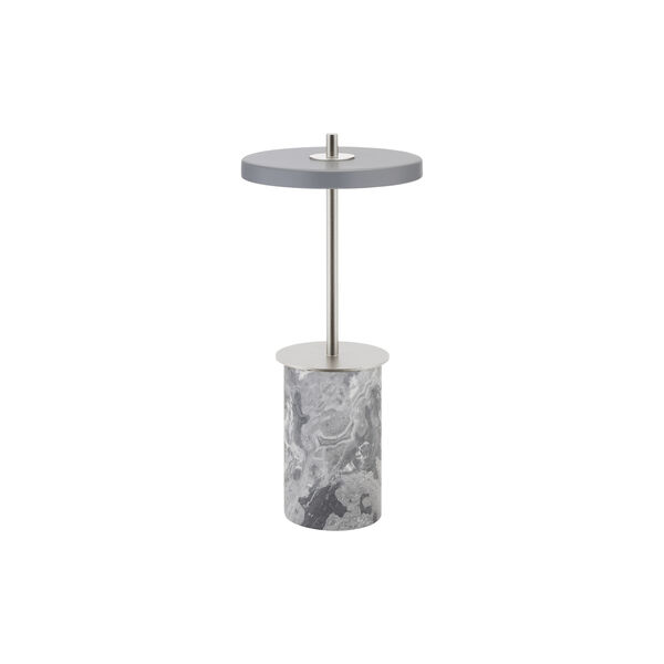Asteria Move Mini tragbare Leuchte, grey marble steel, UMAGE