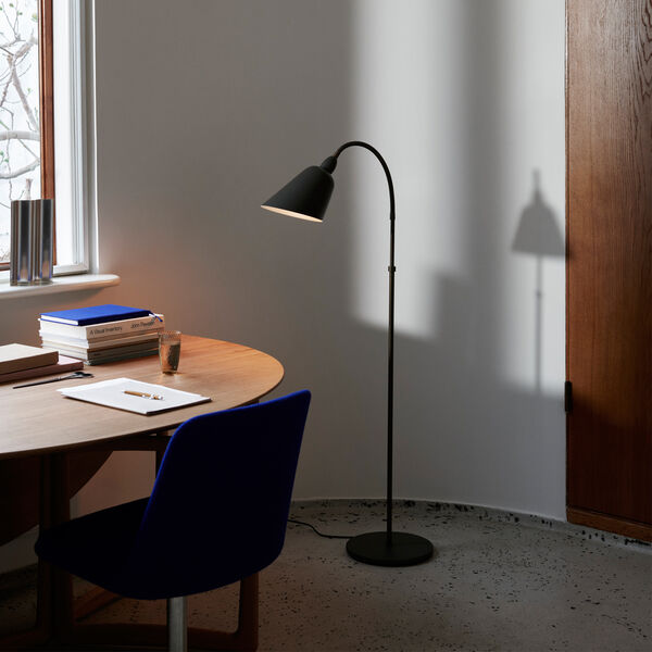 Bellevue AJ7 Anniversary Edition Floor Lamp, stone grey/bronzed brass, &Tradition