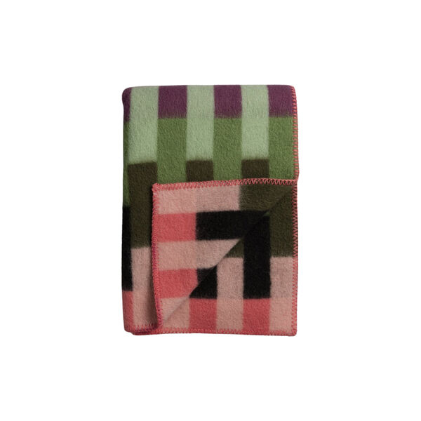 Åsmund Bold Plaid, rosa/grün Åsmund Bold Plaid, rosa/grün, Røros Tweed