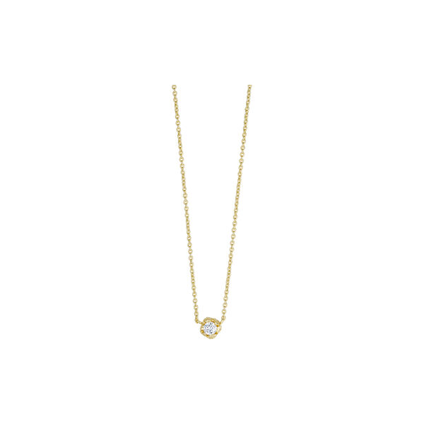 Clara necklace w. zircon, gold plated, Pure by Nat